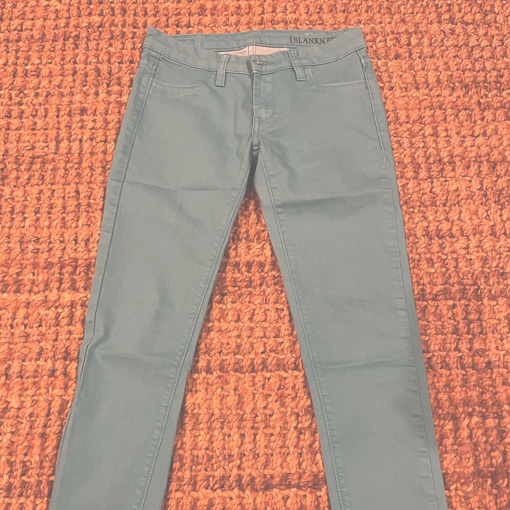 Blank NYC turquoise blue skinny jean, size 25.